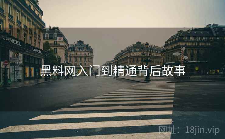 黑料网入门到精通背后故事
